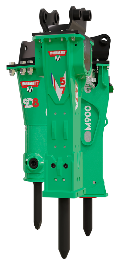 Montabert hydraulic hammer breaker tool attachment